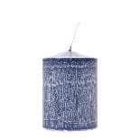 Lumanare Frosted Blue D7x10cm