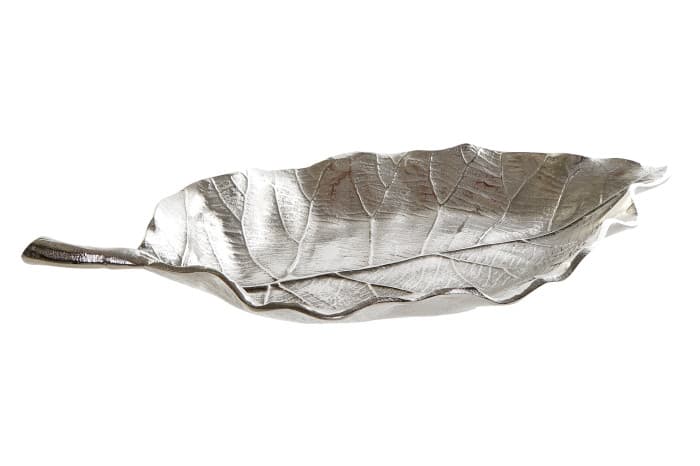 Bol Silver Leaf din Aluminiu 37x18x4cm