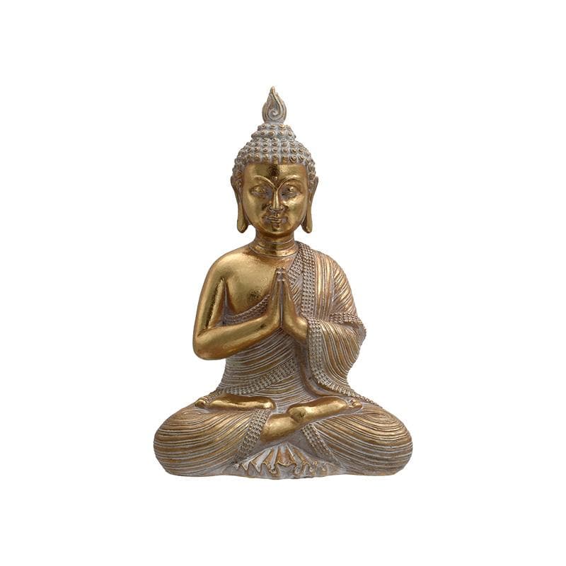 Budha Golden din Rasina 17x13x27cm