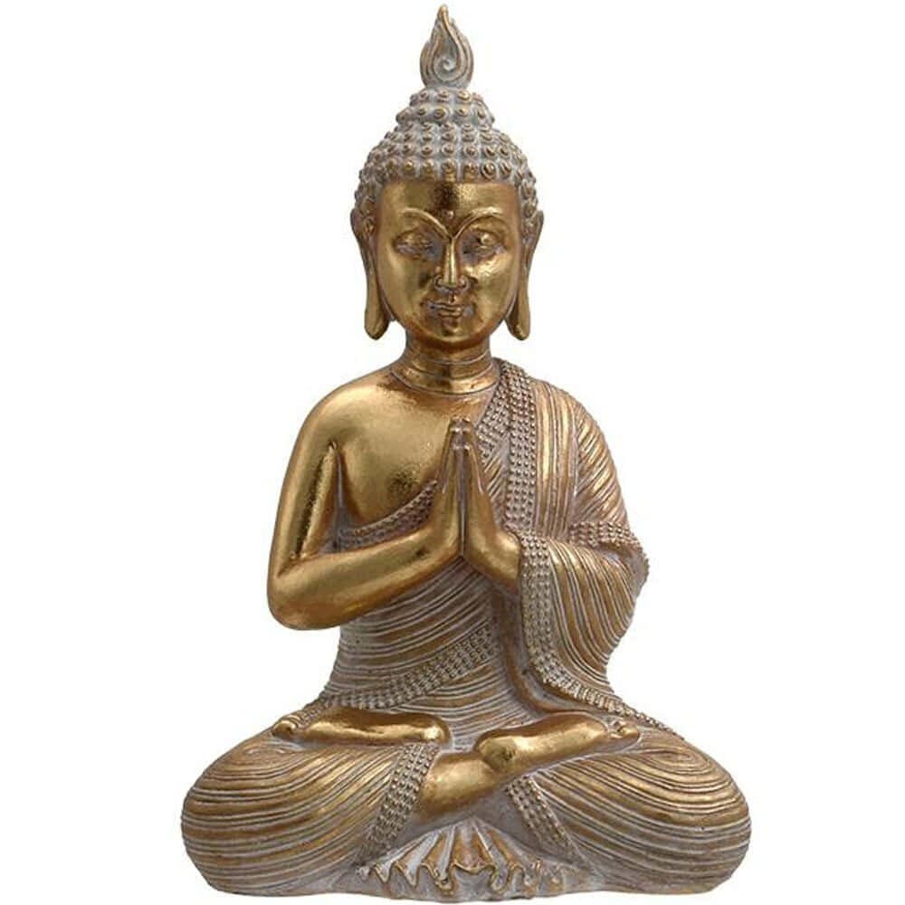 Budha Golden din Rasina 22x15x31cm