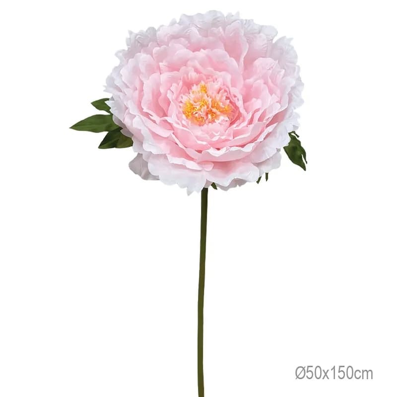 Bujor Artificial Pink White D50x150cm