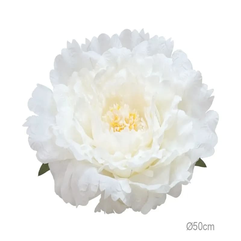 Bujor Artificial White D50cm