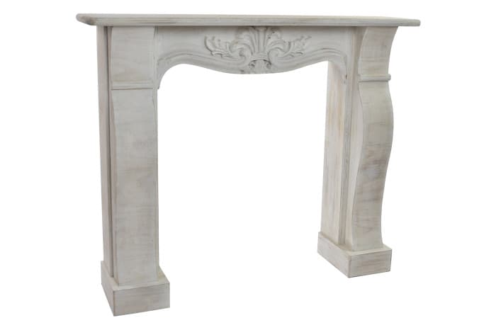 Cadru Semineu Antique White din Lemn 123x27x105cm