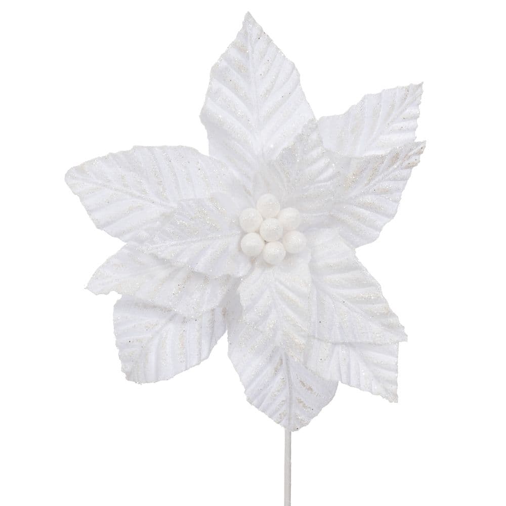Craciunita Artificiala White Glitter 60cm