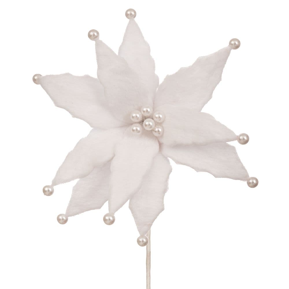 Craciunita Artificiala White Pearls D30x56cm