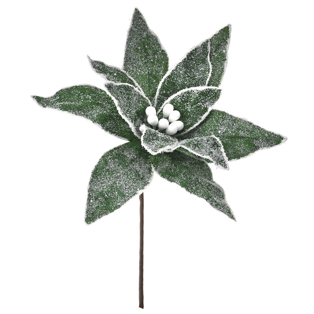 Craciunita Green Frosted 33x30cm