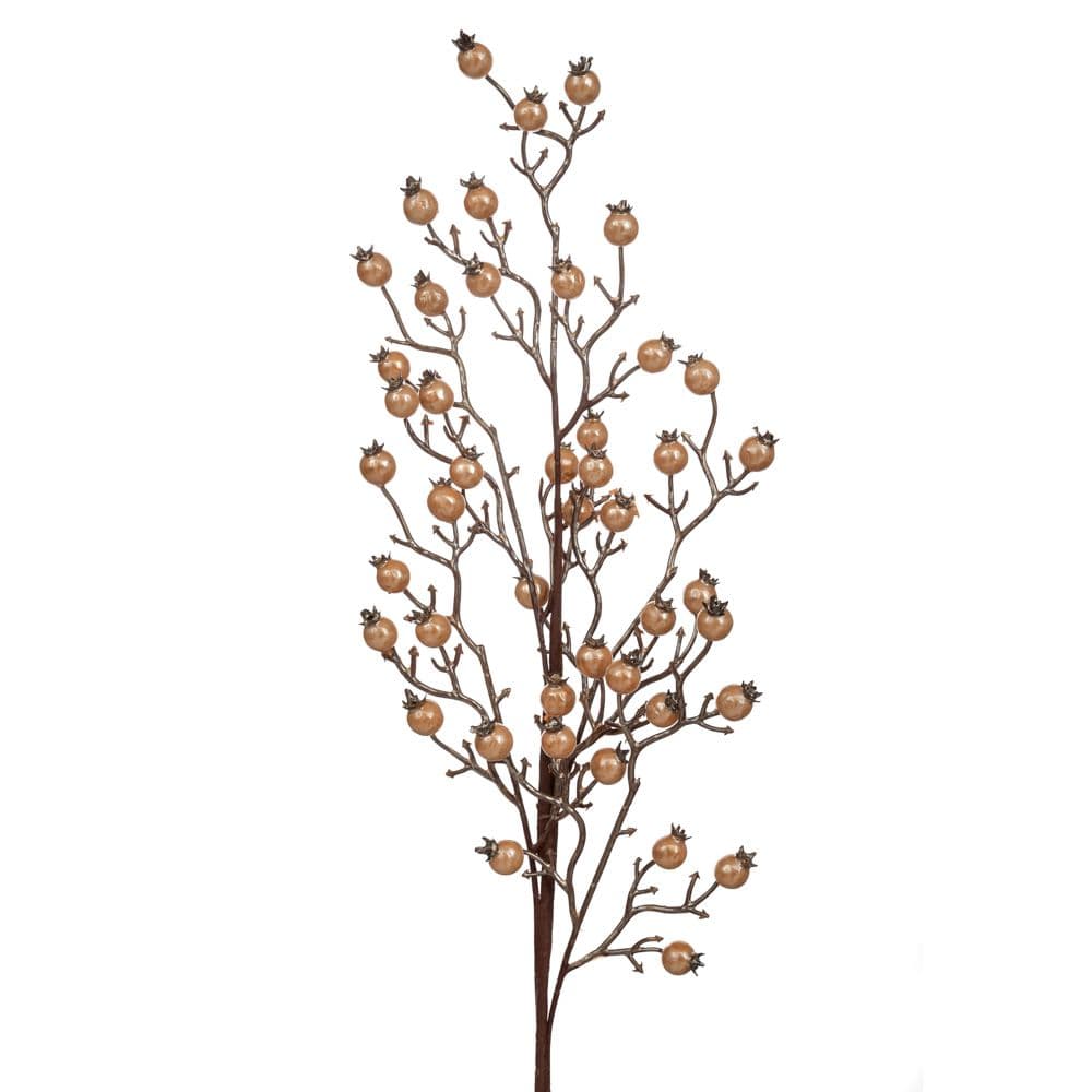 Creanga Artificiala Gold Berries 75cm
