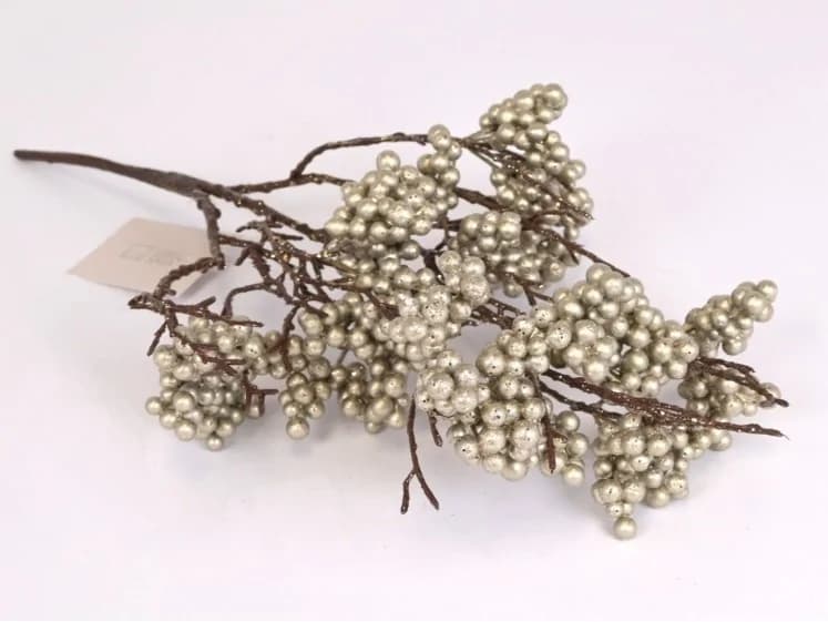 Creanga Artificiala Golden Berries 42cm