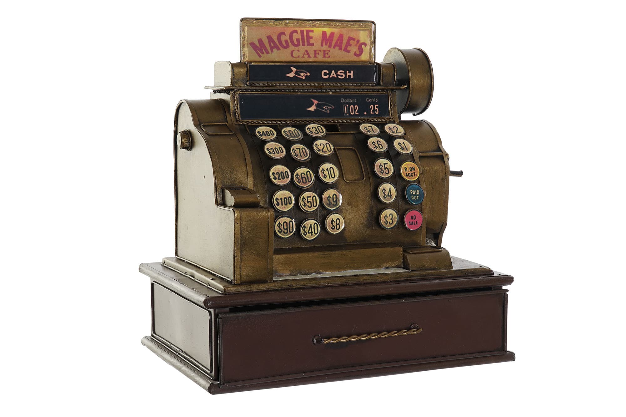 Decoratiune Casa de Marcat Vintage din Metal 29x19x32cm