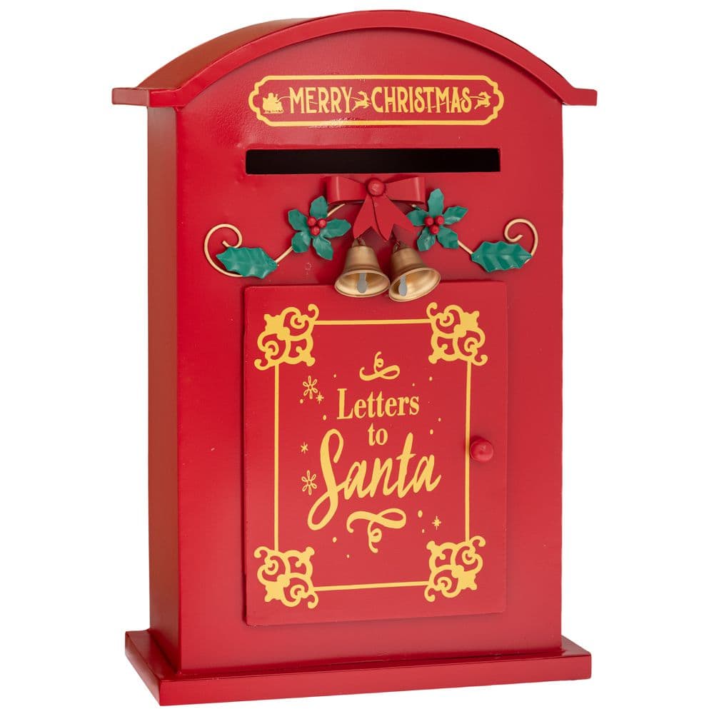 Decoratiune Red Mailbox din Metal 27x12x41cm
