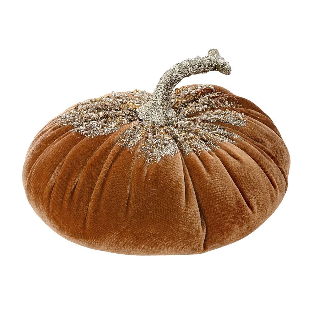 Dovleac Decorativ Maro din Catifea D20x15cm