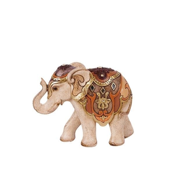 Elefant Brown Beige din Rasina 20x6x16cm
