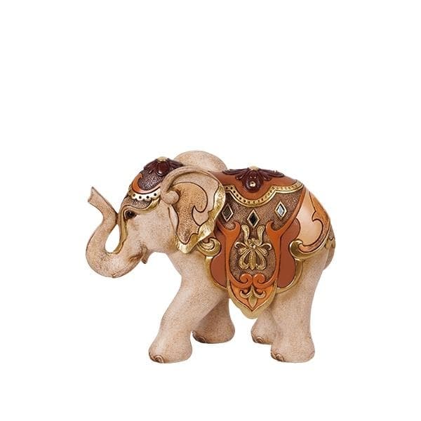 Elefant Brown Beige din Rasina 23x8x19cm