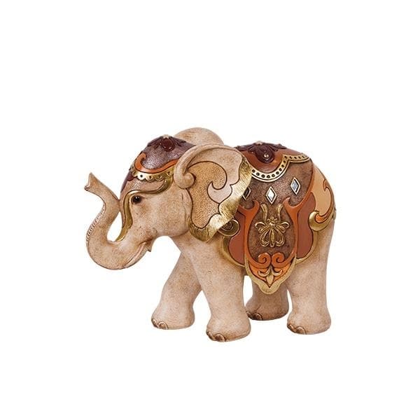 Elefant Brown Beige din Rasina 33x13x26cm
