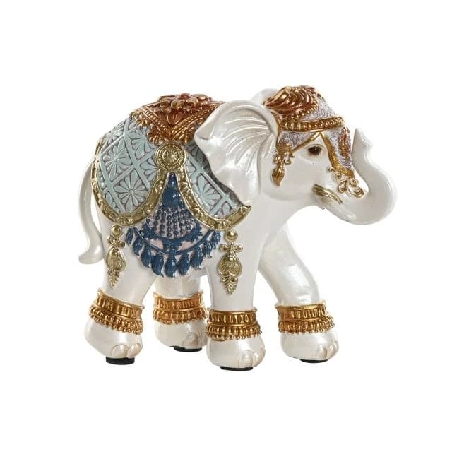 Elefant White Blue din Rasina 11x5x10cm