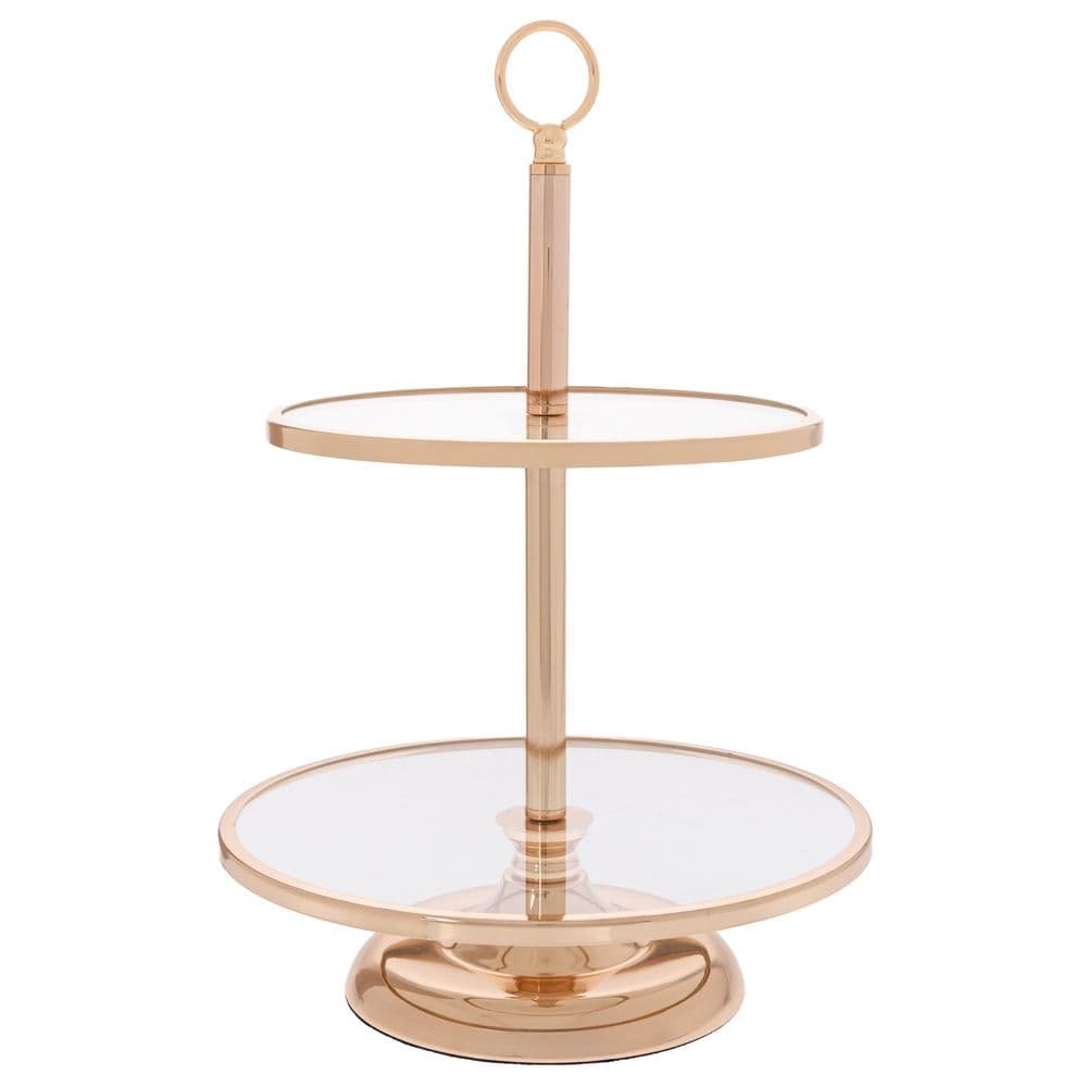 Etajera Gold din Metal cu Oglinda D30x44cm