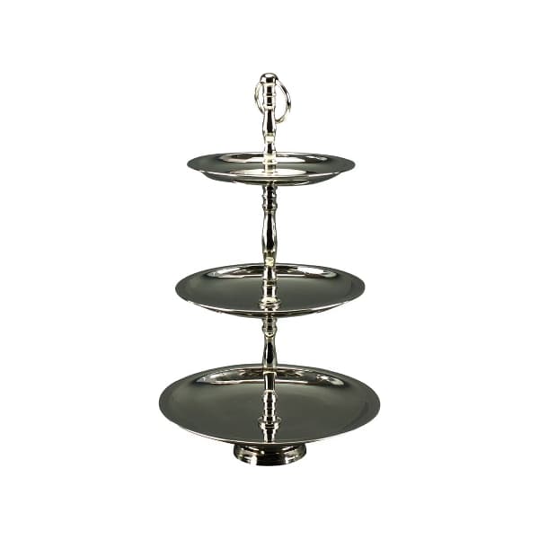 Etajera Silver Nickel din Metal 45cm