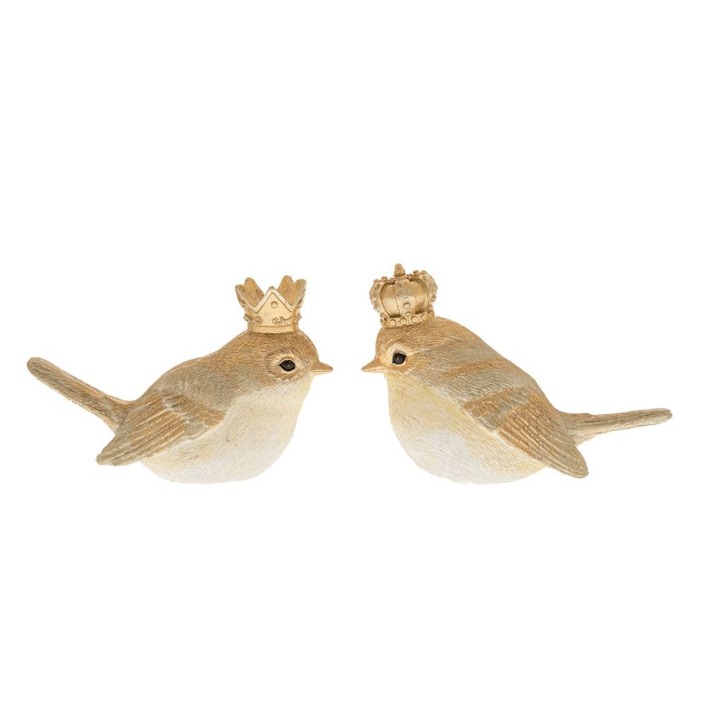 Figurina Gold Bird din Rasina 15x6x9cm