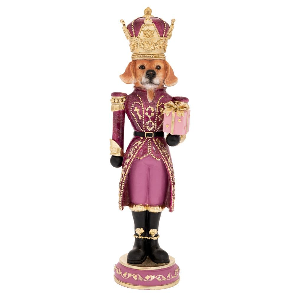 Figurina Pink Dog Nutcracker din Rasina D12x37cm