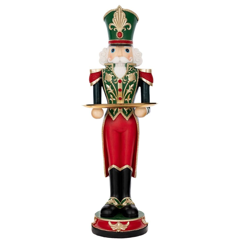 Figurina Red Green Nutcracker din Rasina 30x25x91cm