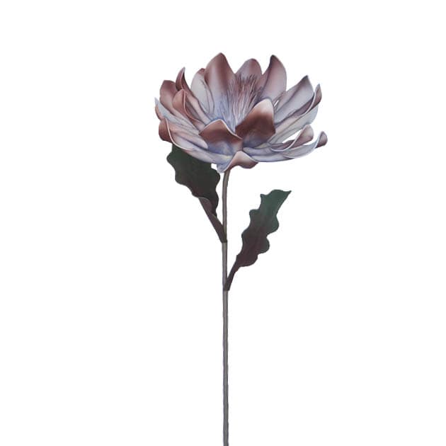 Floare Artificiala Blue Burgundy din Spuma 70cm