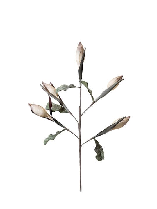 Floare Artificiala Light Brown din Spuma 90cm