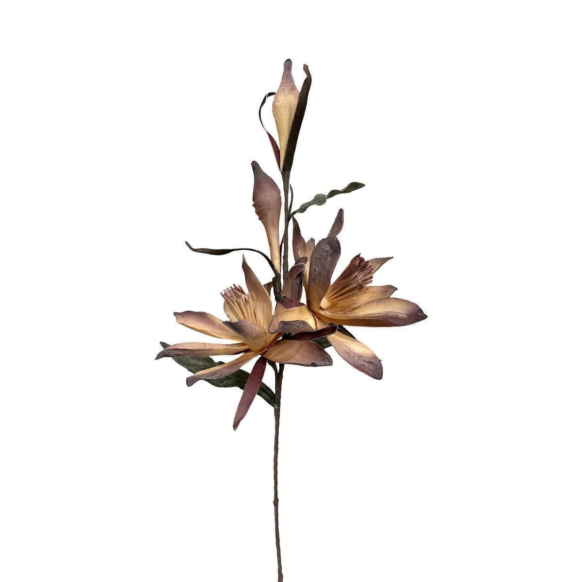 Floare Artificiala Light Brown din Spuma 90cm