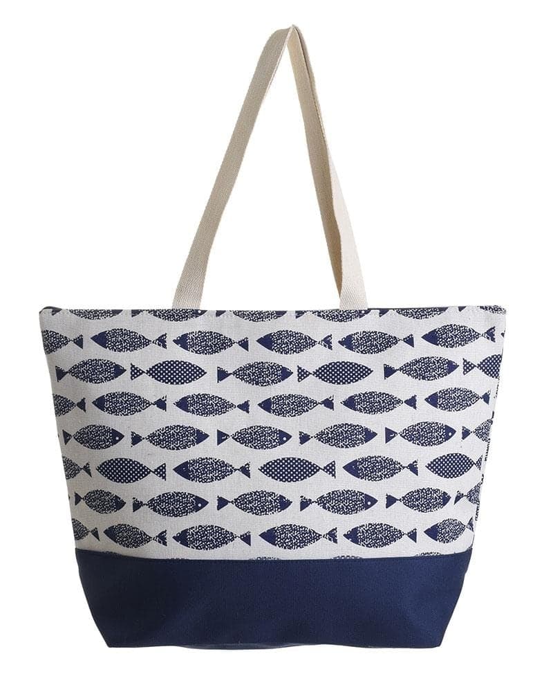 Geanta Blue din Textil 48x15x37cm