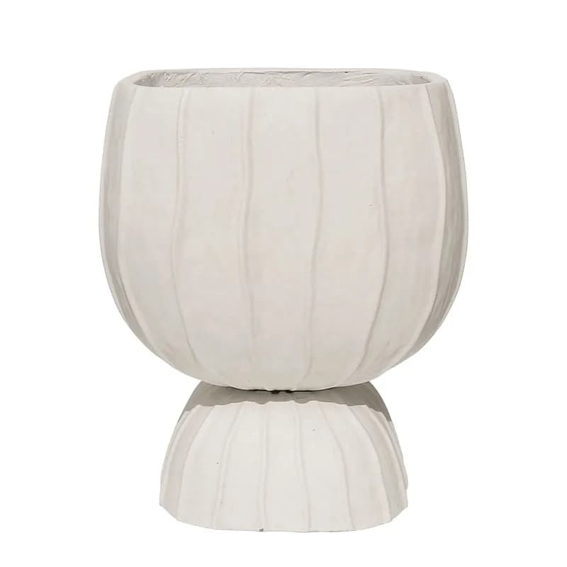 Ghiveci White Grey din Fiberclay D33x40cm