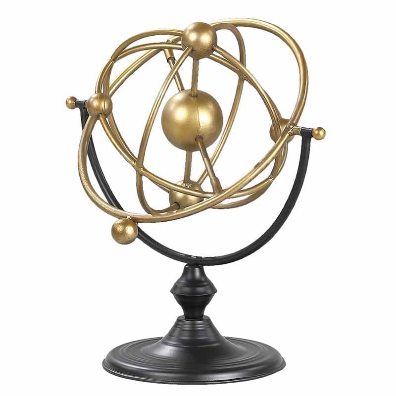 Glob Decorativ Golden Black din Metal 38x26x47cm