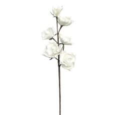 Trandafir Artificial White din Spuma 79cm