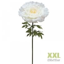 Bujor Artificial White D50x150cm