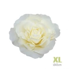 Trandafir Artificial Alb D45cm
