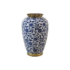 Vaza Blue White din Ceramica D19x30cm