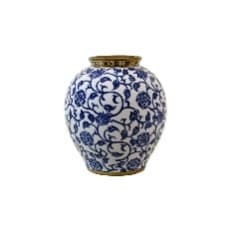 Vaza Blue White din Ceramica D18x21cm