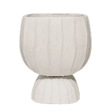 Ghiveci White Grey din Fiberclay D33x40cm