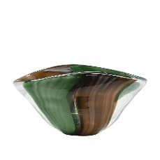 Bol Green Brown din Sticla 36x23x17cm