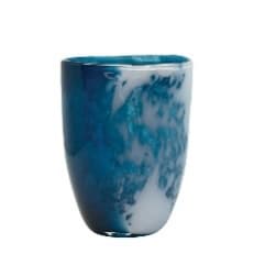 Vaza White Blue din Sticla 18x13x25cm15-00-23912