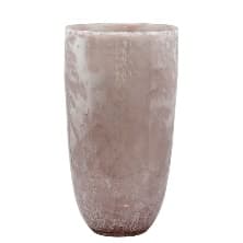 Vaza Salmon White din Sticla D20x36cm