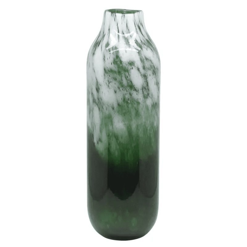Vaza White Green din Sticla D14x46cm