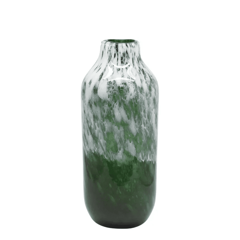 Vaza White Green din Sticla D15x35cm