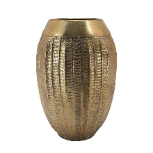 Vaza Antique Gold din Metal D29x43cm