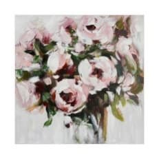 Tablou White Pink Flowers 100x3x100cm