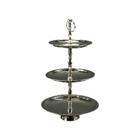 Etajera Silver Nickel din Metal 45cm