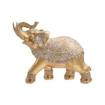 Elefant Golden din Rasina 23x9x19cm