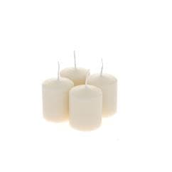 Set 4 Lumanari Parfumate Cream D4x5cm