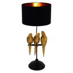 Lampa Gold Black Parrots din Rasina D33x79cm