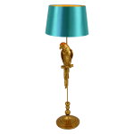 Lampadar Tammy Gold Turquoise din Rasina D40x121cm