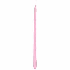 Lumanare Glossy Pink din Ceara 35cm