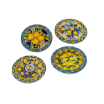 Suport Pahar Multicolor Lemons din Dolomit D11cm